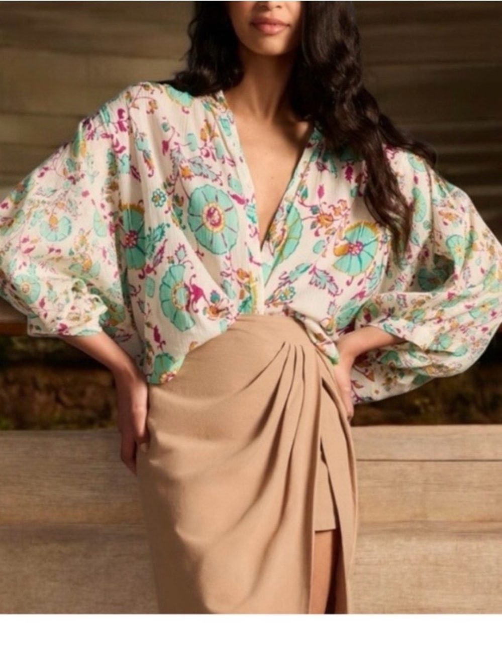 Anthropologie Pilcro The Sidney Batwing Blouse
